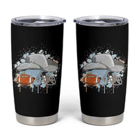 Cowboy Football Helmet Tumbler Cup Game Day Spirit Gift - Wonder Print Shop