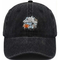 DFCF Helmet Washed Cotton Baseball Cap Game Day Spirit Gift