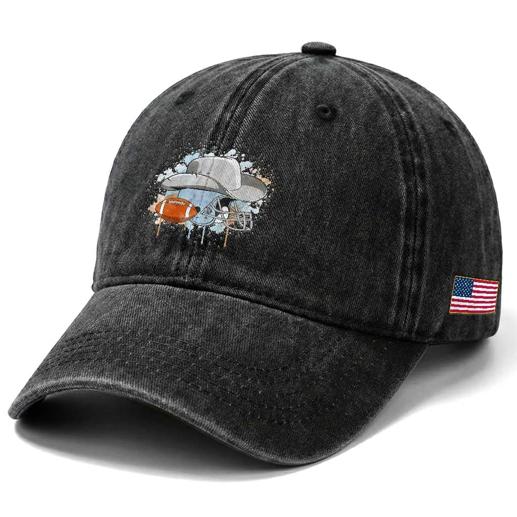 DFCF Helmet Washed Cotton Baseball Cap Game Day Spirit Gift