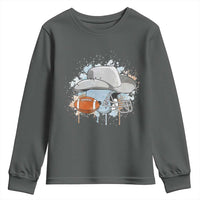 Cowboy Football Helmet Youth Sweatshirt Game Day Spirit Gift - Wonder Print Shop