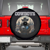 Skeleton Cowboy Football Player Spare Tire Cover Western Fan Gift - Wonder Print Shop