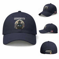Skeleton Cowboy FB Player Baseball Cap Western Fan Gift