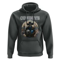 Skeleton Cowboy Football Player Hoodie Western Fan Gift - Wonder Print Shop