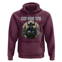 Skeleton Cowboy Football Player Hoodie Western Fan Gift - Wonder Print Shop