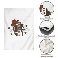 Cowboy Football Pride Garden Flag Western Style Gift - Wonder Print Shop