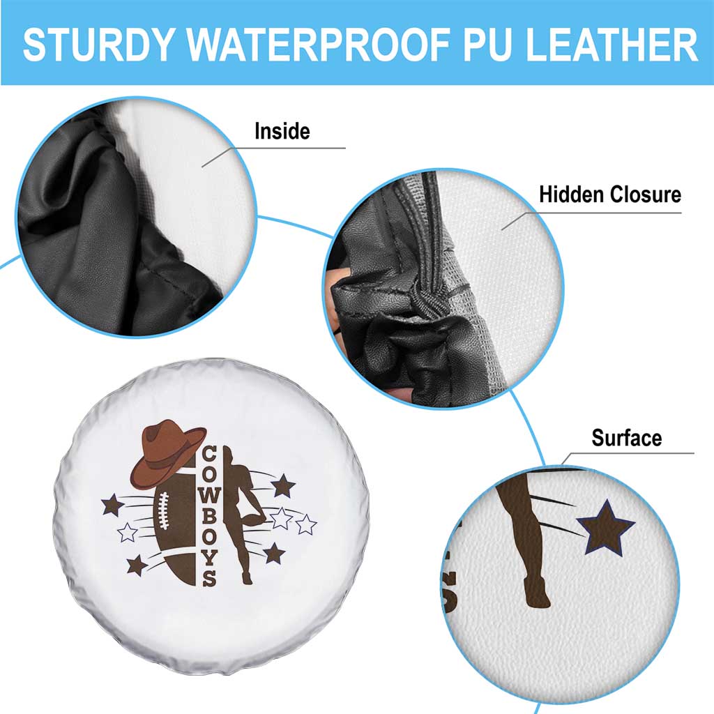 Cowboy Football Pride Spare Tire Cover Western Style Gift - Wonder Print Shop