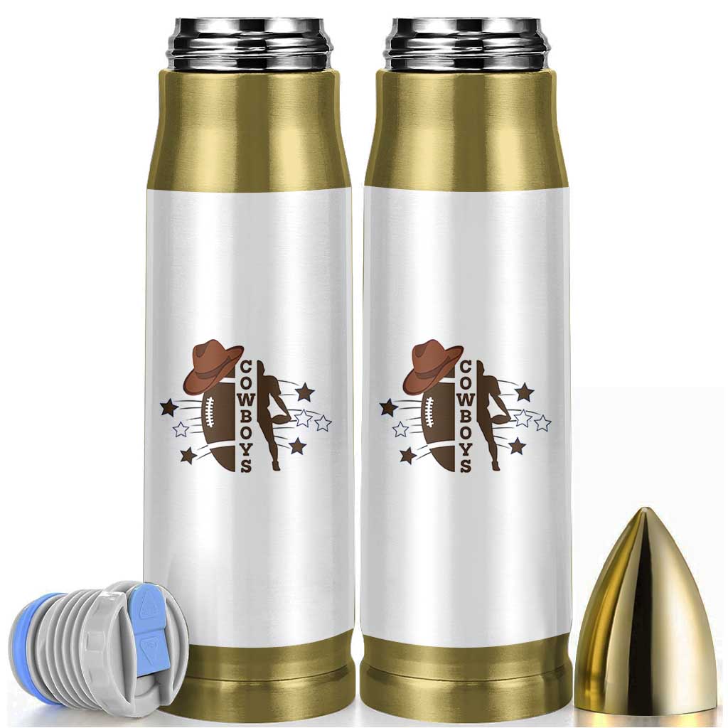 Cowboy Football Pride Bullet Tumbler Western Style Gift - Wonder Print Shop