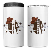 Cowboy Football Pride 4 in 1 Can Cooler Tumbler Western Style Gift - Wonder Print Shop