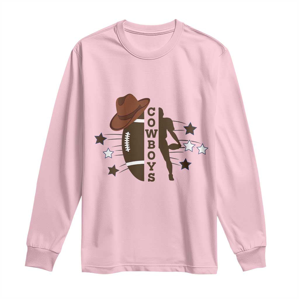 Cowboy Football Pride Long Sleeve Shirt Western Style Gift - Wonder Print Shop