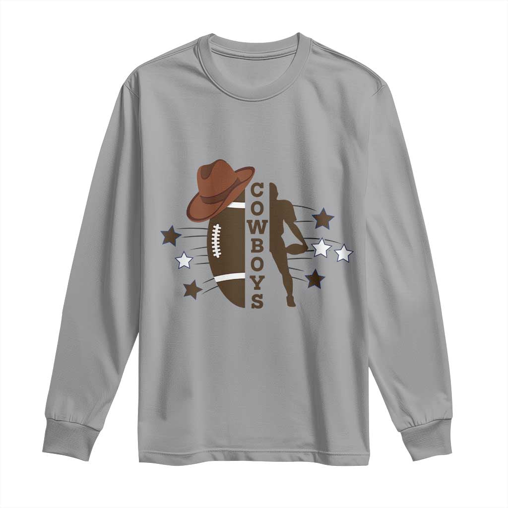 Cowboy Football Pride Long Sleeve Shirt Western Style Gift - Wonder Print Shop