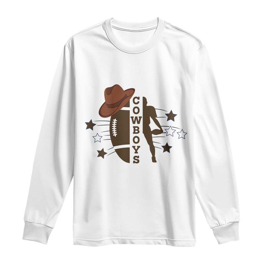 Cowboy Football Pride Long Sleeve Shirt Western Style Gift - Wonder Print Shop