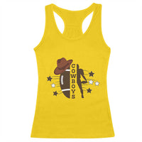 Cowboy Football Pride Racerback Tank Top Western Style Gift - Wonder Print Shop