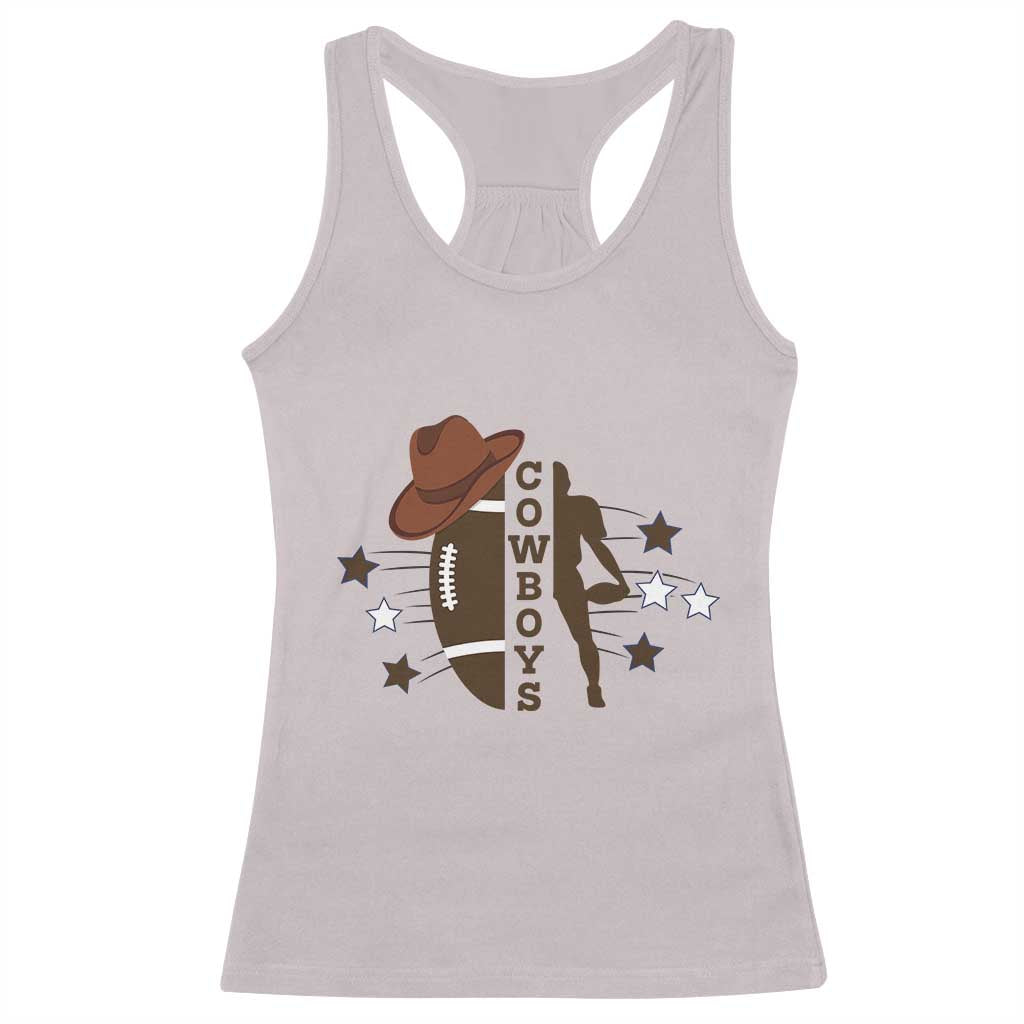 Cowboy Football Pride Racerback Tank Top Western Style Gift - Wonder Print Shop