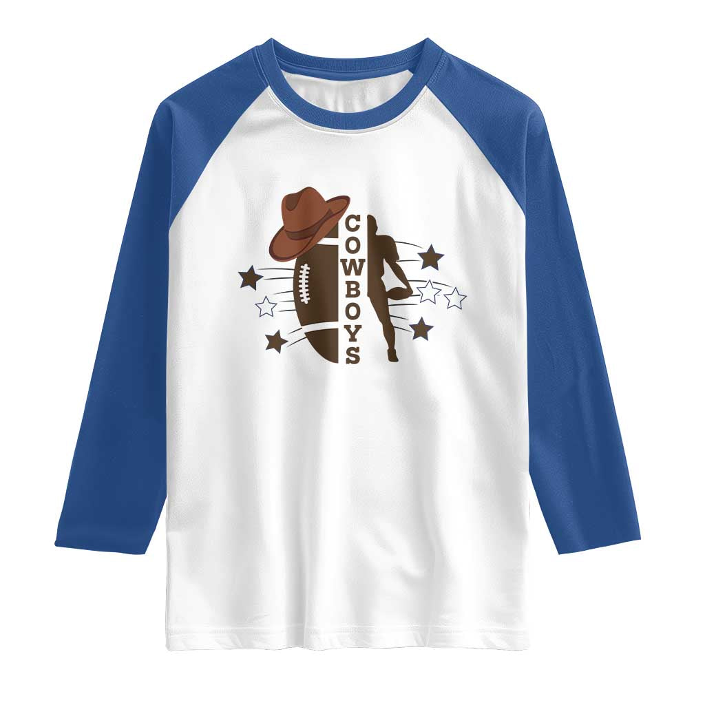 Cowboy Football Pride Raglan Shirt Western Style Gift - Wonder Print Shop
