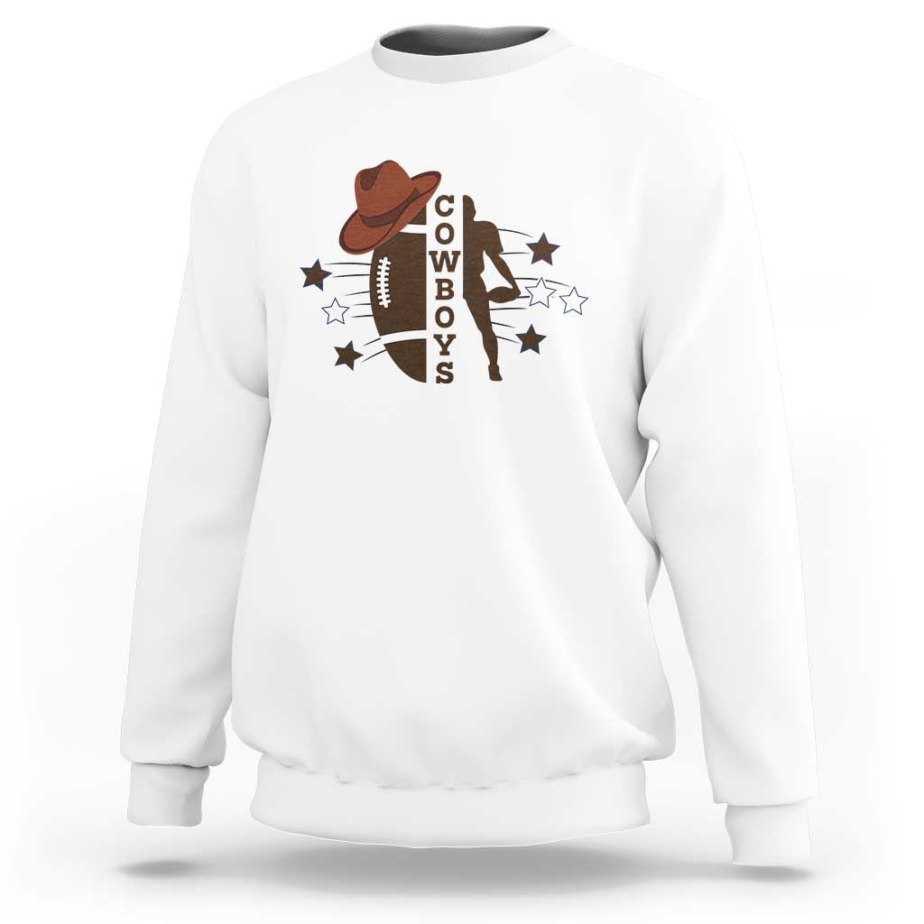 Cowboy Football Pride Sweatshirt Western Style Gift - Wonder Print Shop