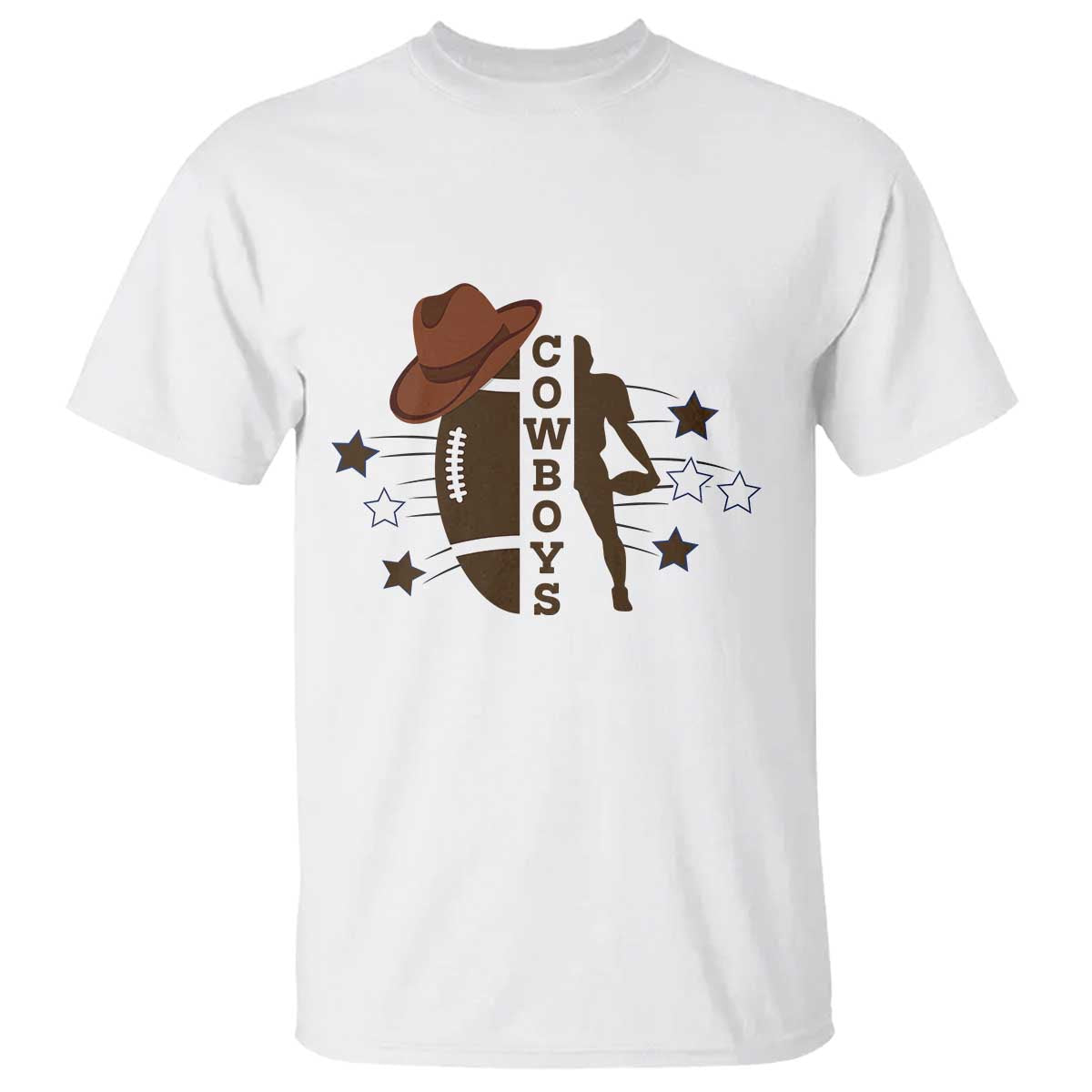 Cowboy Football Pride T Shirt Western Style Gift - Wonder Print Shop
