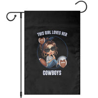 This Girl Loves Her Cowboys Garden Flag Game Day Gift For Fans - Wonder Print Shop