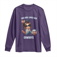 This Girl Loves Her Cowboys Long Sleeve Shirt Game Day Gift For Fans - Wonder Print Shop