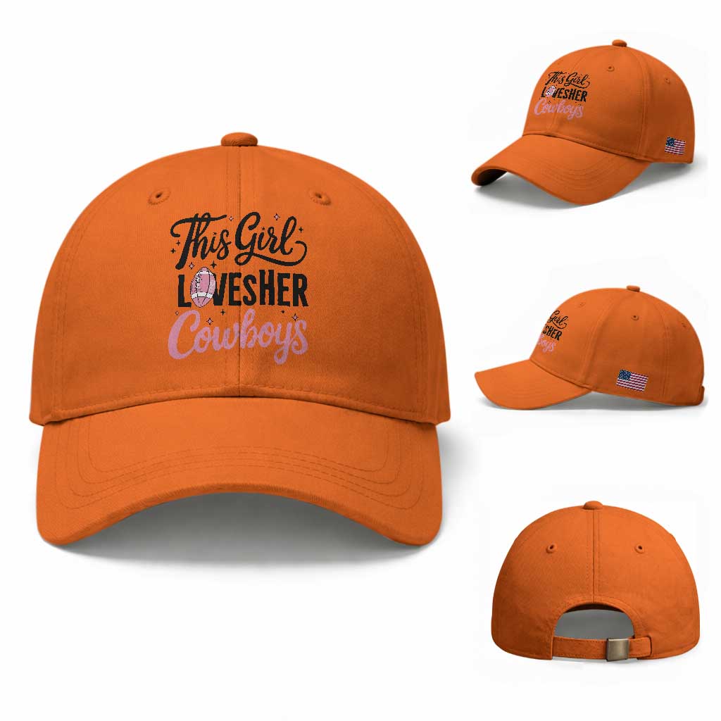 Funny DF Fan Gift Baseball Cap This Girl Loves Her Cowboy