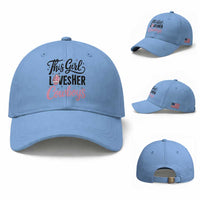 Funny DF Fan Gift Baseball Cap This Girl Loves Her Cowboy