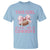 This Girl Loves Her Cowboys T Shirt Pink Bow Football Fan Gift - Wonder Print Shop