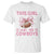 This Girl Loves Her Cowboys T Shirt Pink Bow Football Fan Gift - Wonder Print Shop