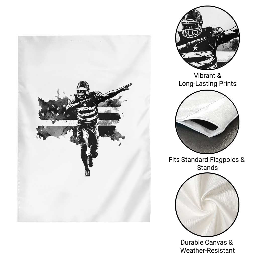 Patriotic Football Dab Garden Flag American Flag Sports Fan Gift - Wonder Print Shop