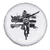 Patriotic Football Dab Spare Tire Cover American Flag Sports Fan Gift - Wonder Print Shop