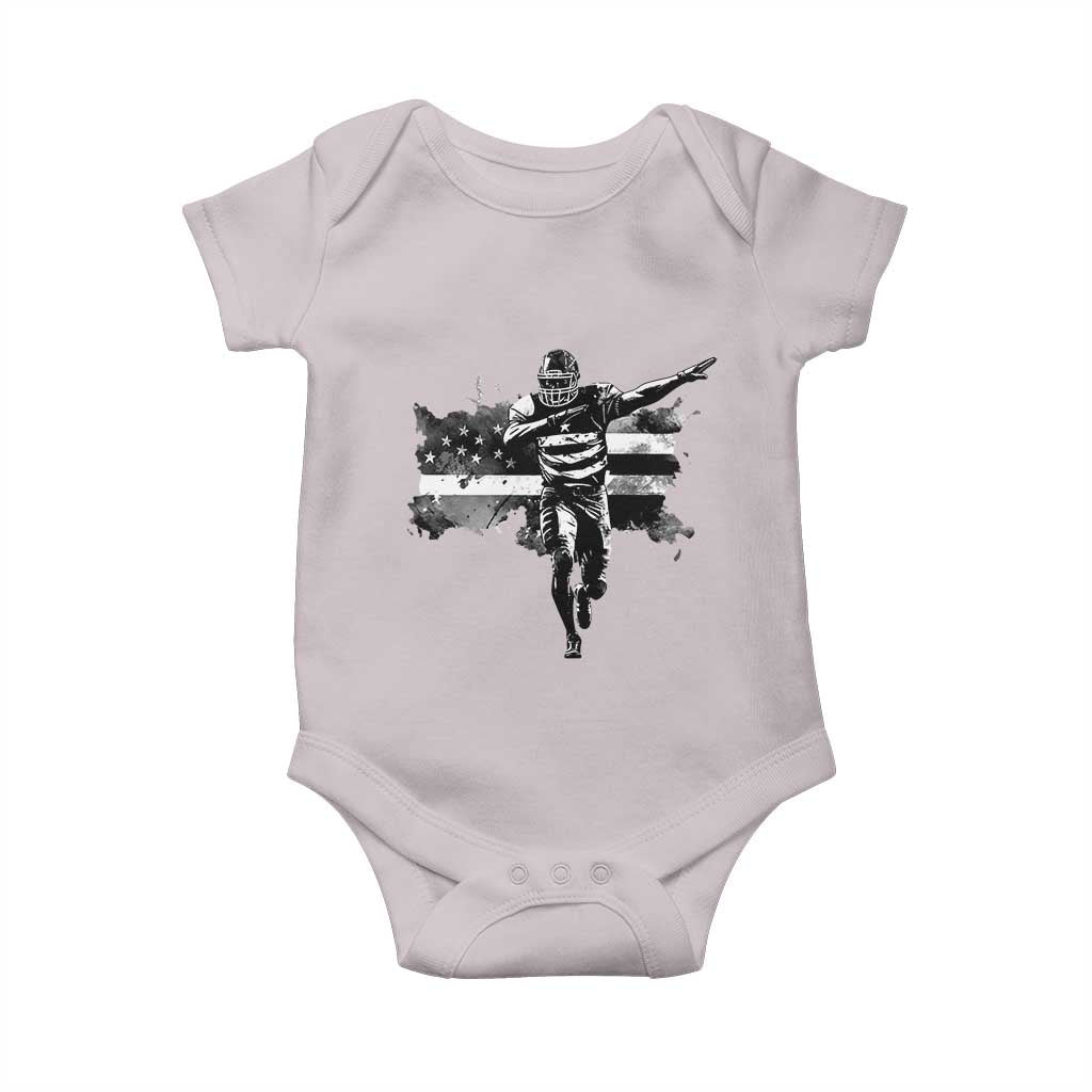 Patriotic Football Dab Baby Onesie American Flag Sports Fan Gift - Wonder Print Shop