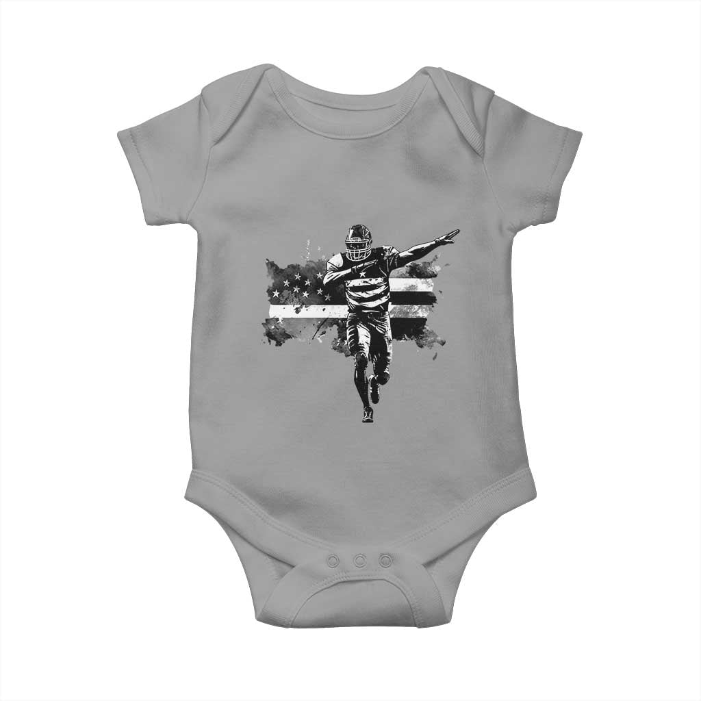 Patriotic Football Dab Baby Onesie American Flag Sports Fan Gift - Wonder Print Shop