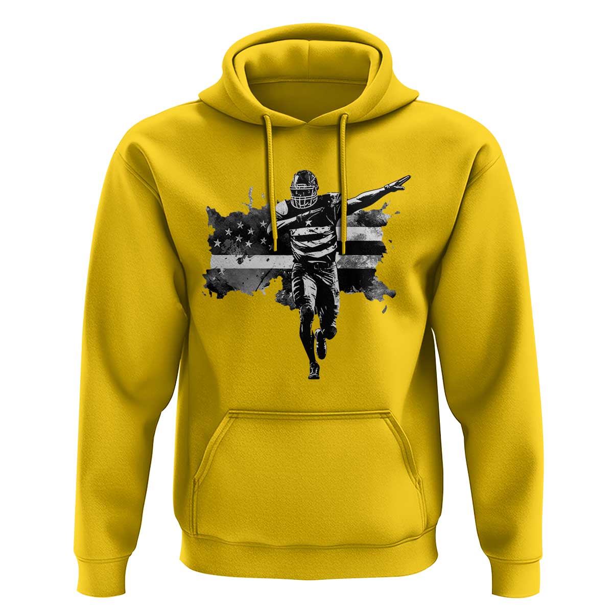Patriotic Football Dab Hoodie American Flag Sports Fan Gift - Wonder Print Shop