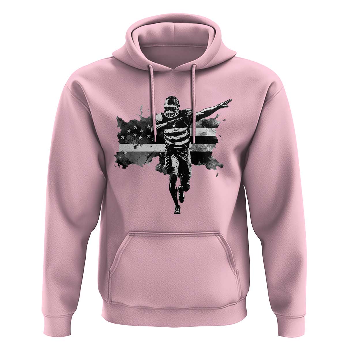 Patriotic Football Dab Hoodie American Flag Sports Fan Gift - Wonder Print Shop