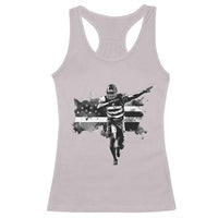 Patriotic Football Dab Racerback Tank Top American Flag Sports Fan Gift - Wonder Print Shop