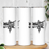 Patriotic Football Dab Skinny Tumbler American Flag Sports Fan Gift - Wonder Print Shop