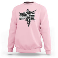 Patriotic Football Dab Sweatshirt American Flag Sports Fan Gift - Wonder Print Shop