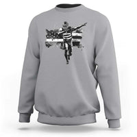 Patriotic Football Dab Sweatshirt American Flag Sports Fan Gift - Wonder Print Shop
