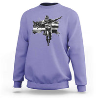 Patriotic Football Dab Sweatshirt American Flag Sports Fan Gift - Wonder Print Shop