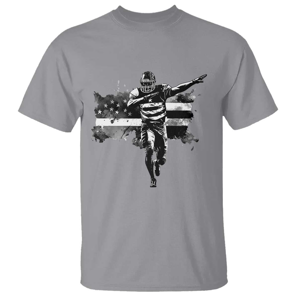 Patriotic Football Dab T Shirt American Flag Sports Fan Gift - Wonder Print Shop