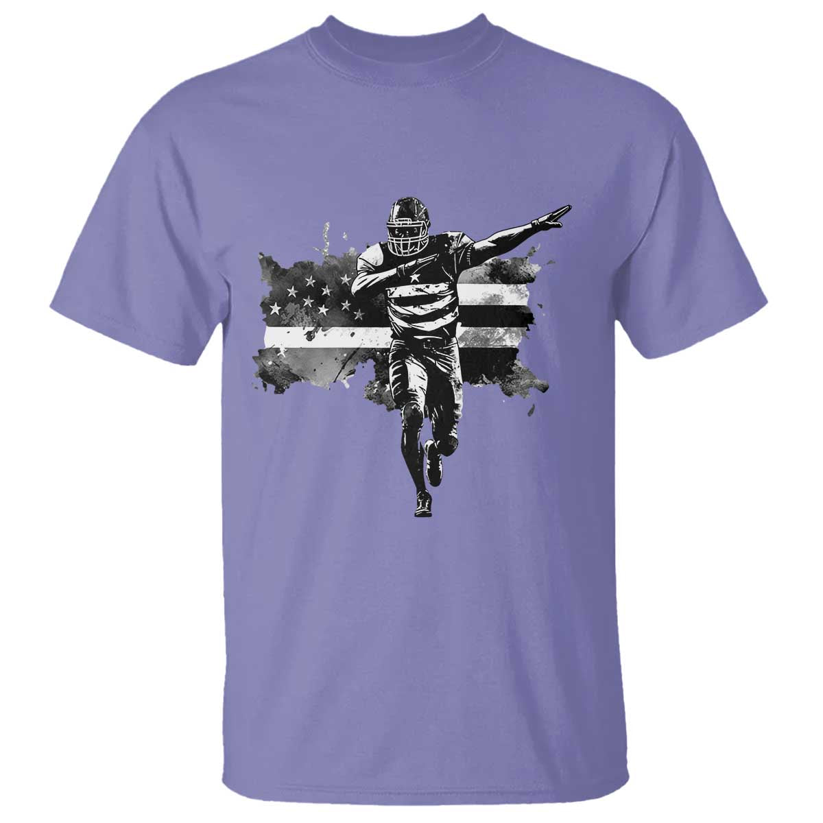 Patriotic Football Dab T Shirt American Flag Sports Fan Gift - Wonder Print Shop