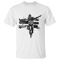 Patriotic Football Dab T Shirt American Flag Sports Fan Gift - Wonder Print Shop