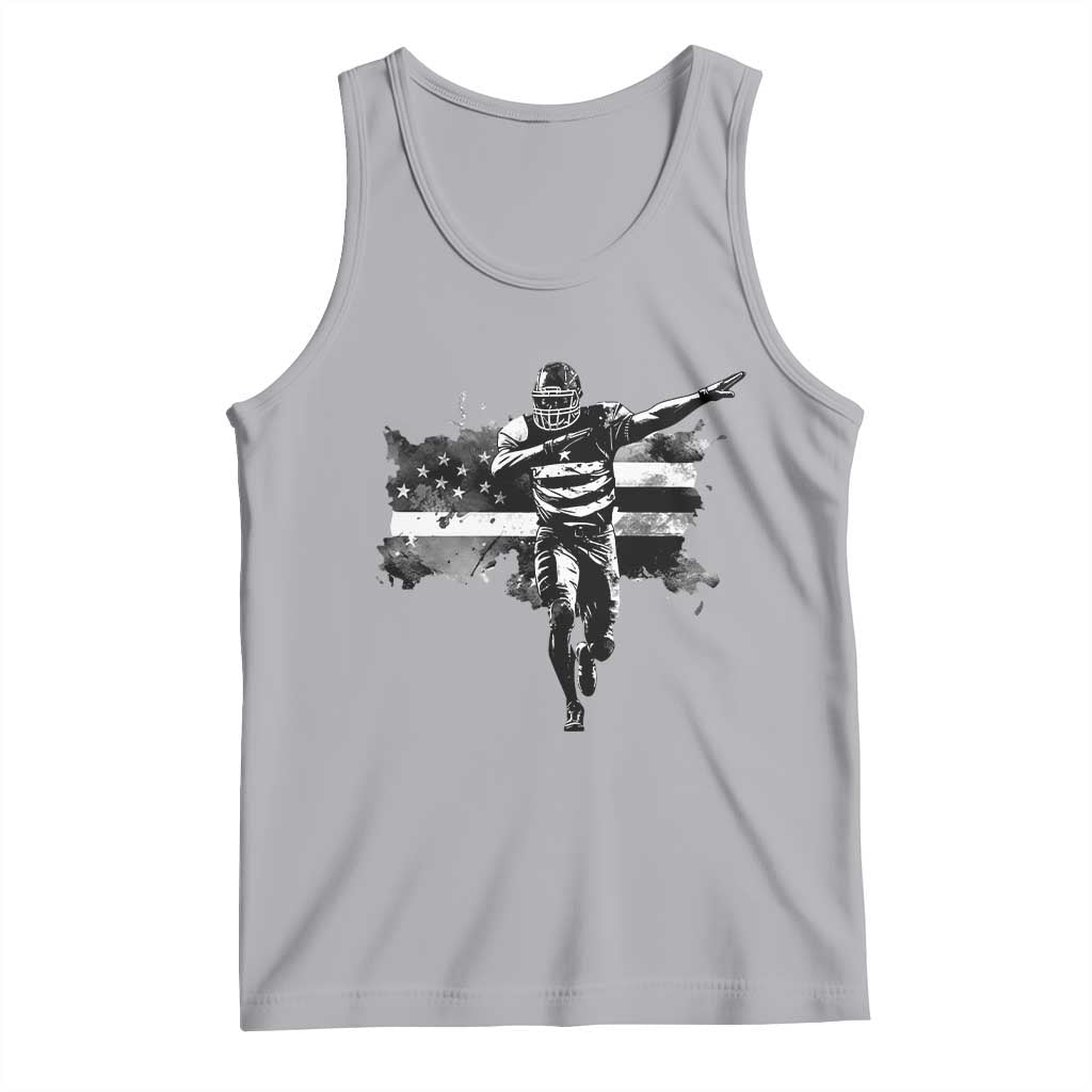 Patriotic Football Dab Tank Top American Flag Sports Fan Gift - Wonder Print Shop