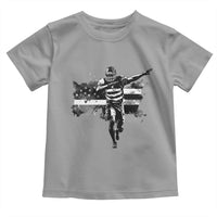 Patriotic Football Dab Toddler T Shirt American Flag Sports Fan Gift - Wonder Print Shop