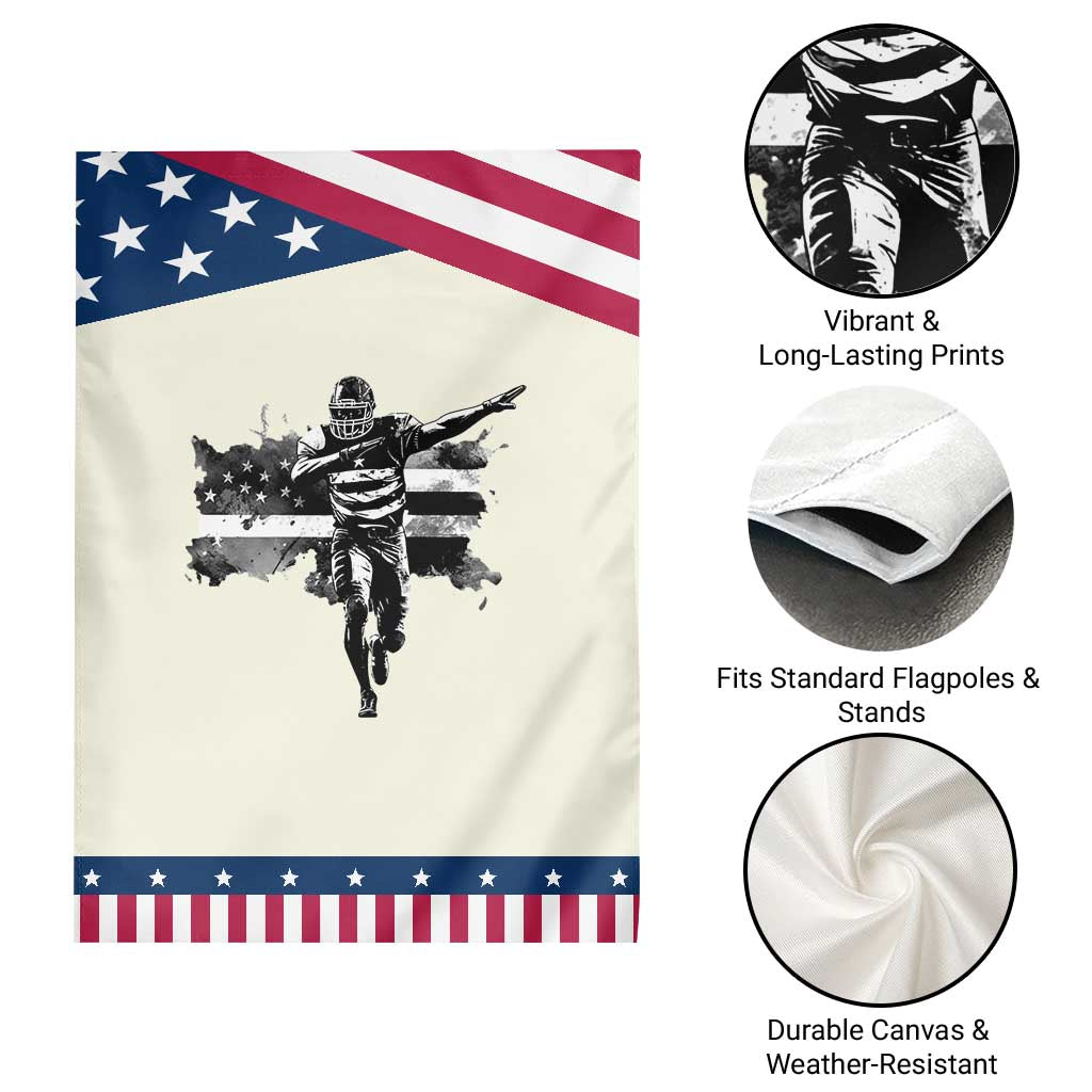 Patriotic Football Dab Garden Flag American Flag Sports Fan Gift