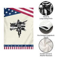 Patriotic Football Dab Garden Flag American Flag Sports Fan Gift
