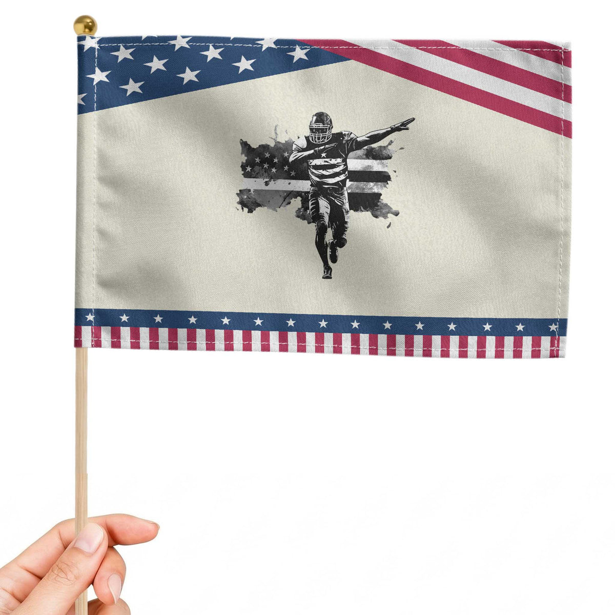 Patriotic Football Dab Patriotic Handheld Flag American Flag Sports Fan Gift
