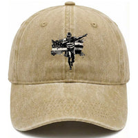 Patriotic Football Dab Washed Cotton Baseball Cap American Flag Sports Fan Gift
