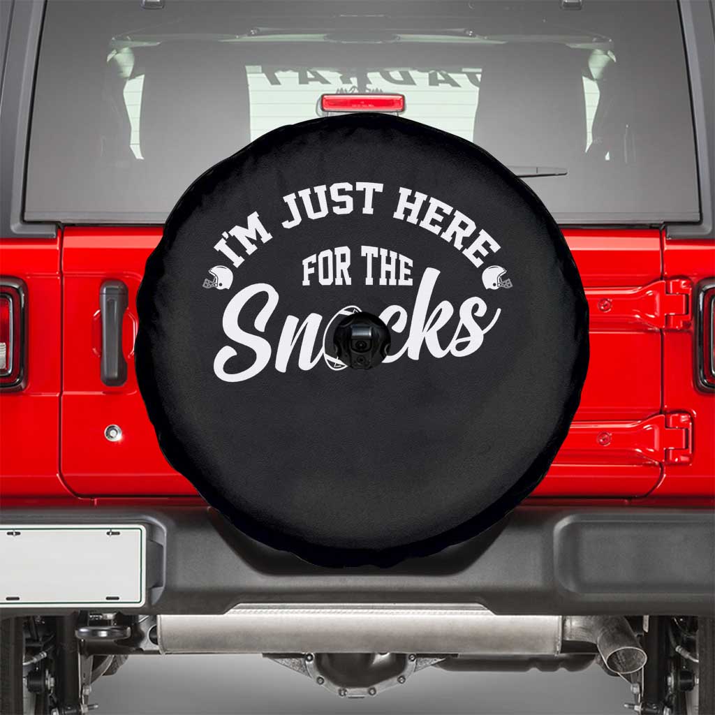 Funny Football Lover Spare Tire Cover Im Just Here For The Snacks - Wonder Print Shop