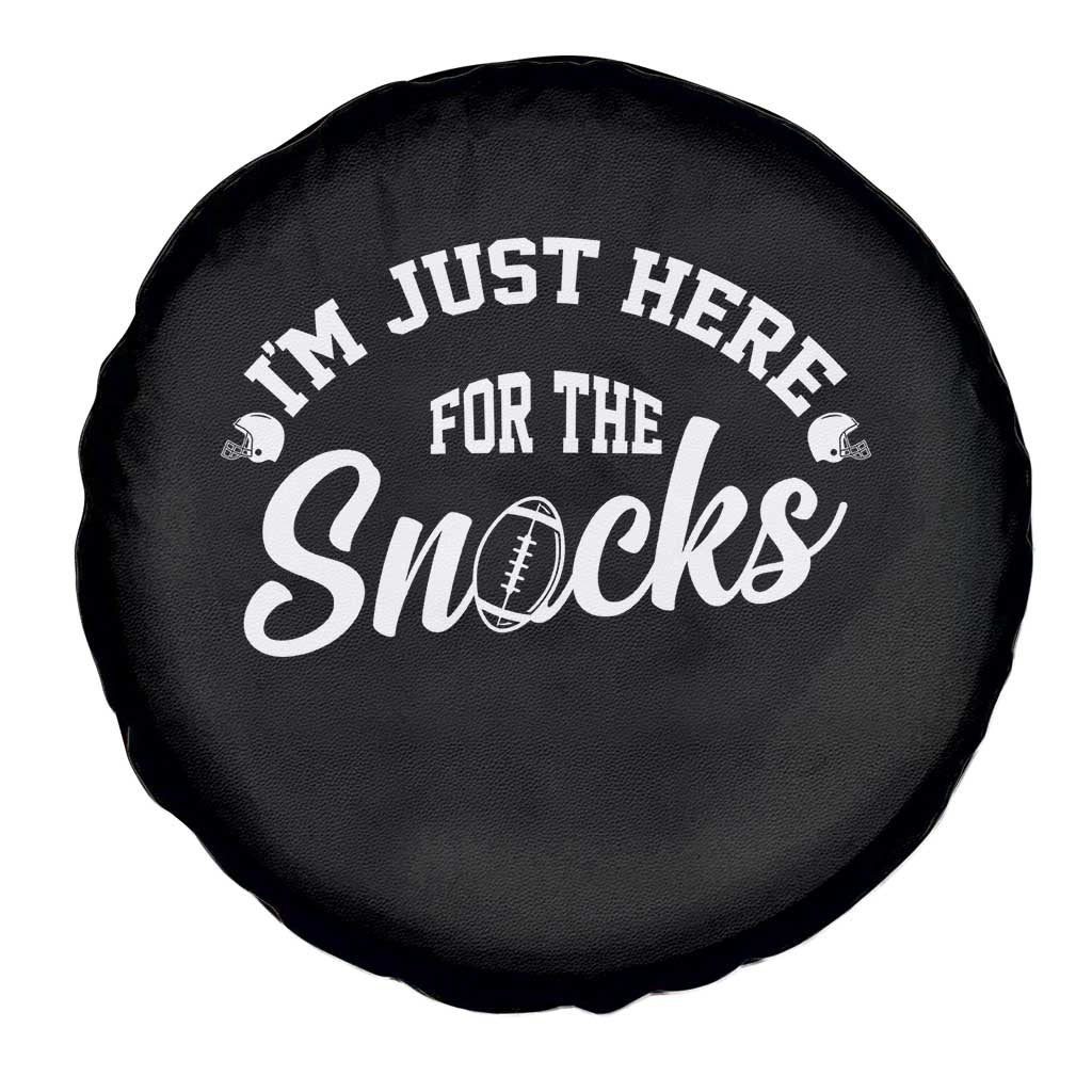 Funny Football Lover Spare Tire Cover Im Just Here For The Snacks - Wonder Print Shop