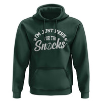 Funny Football Lover Hoodie Im Just Here For The Snacks - Wonder Print Shop