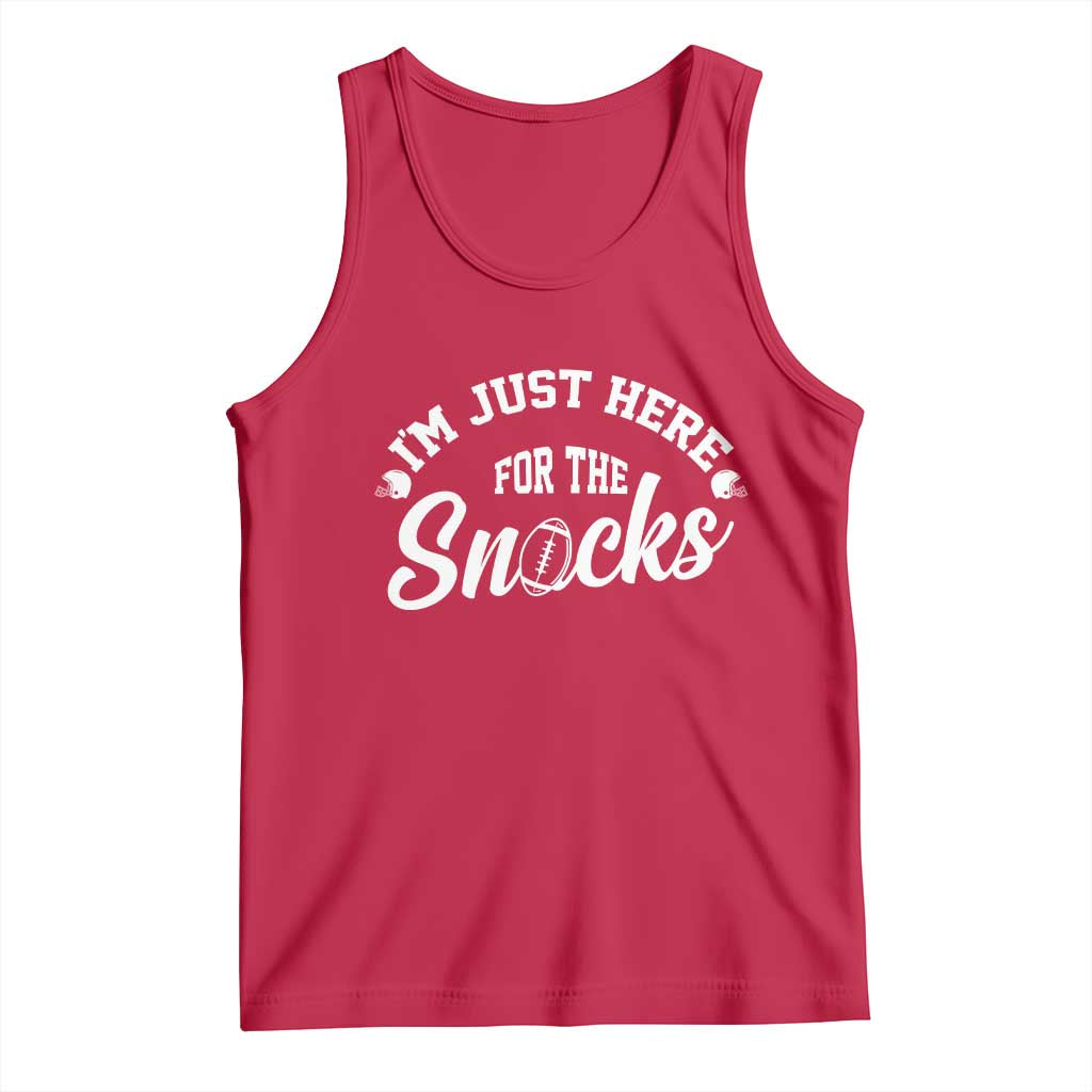 Funny Football Lover Tank Top Im Just Here For The Snacks - Wonder Print Shop